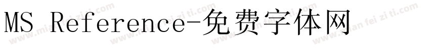 MS Reference字体转换